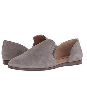 Lucky Brand Jinree Flats Titanium Oiled Suede NIB